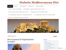Tablet Screenshot of diabeticmediterraneandiet.com